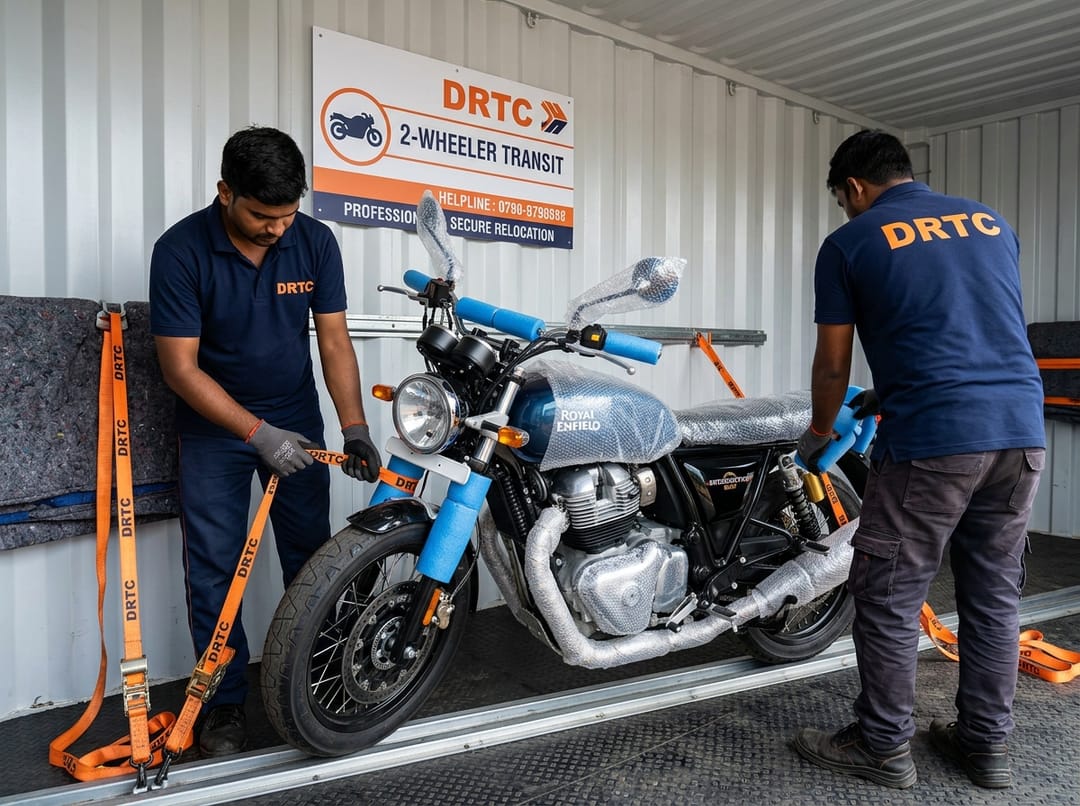 DRTC Packers and Movers Two-Wheeler Logistics Fleet