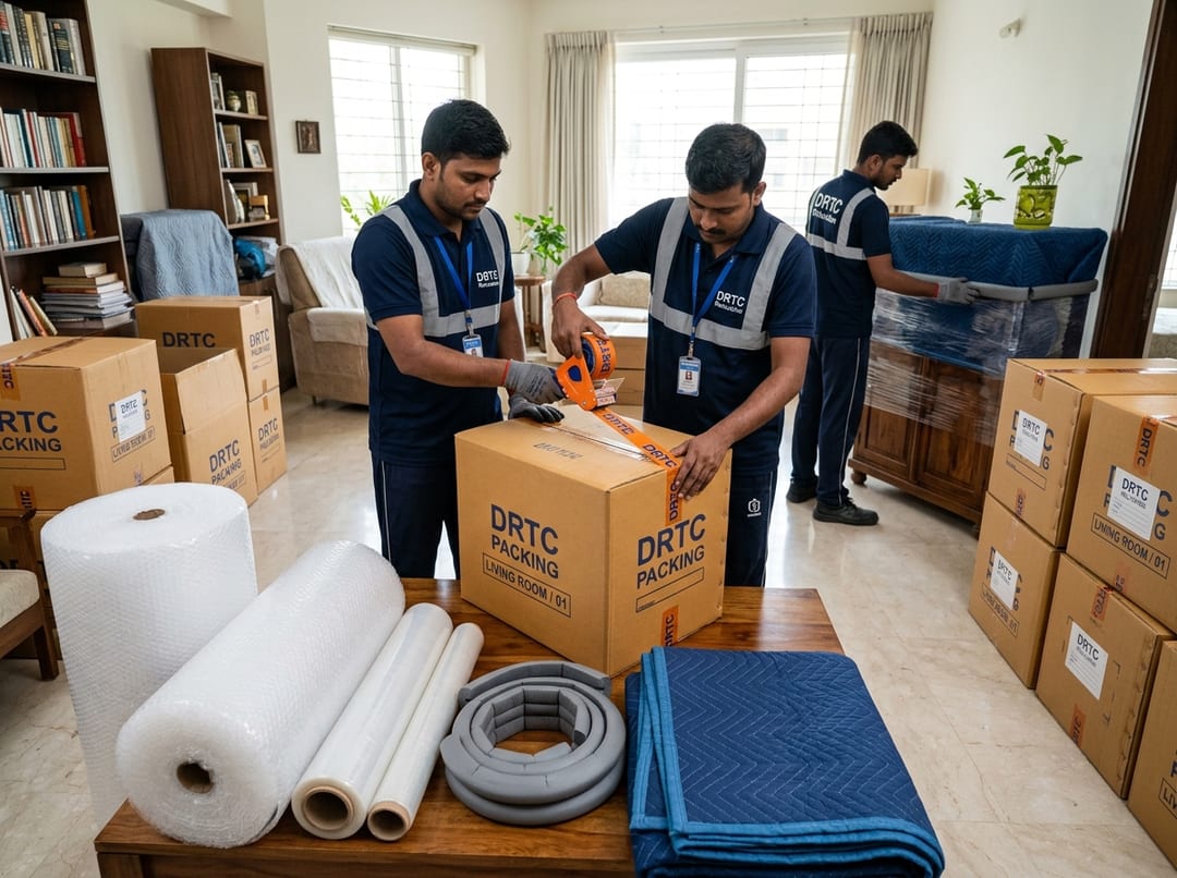 DRTC Packers and Movers Certified Packing Fleet